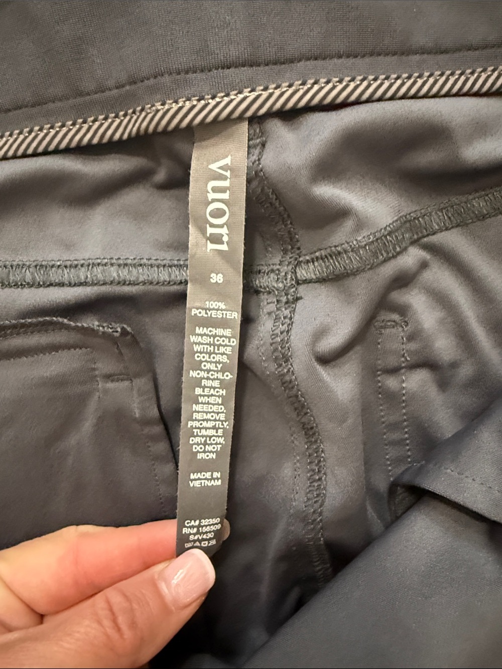 Vuori Men's Black Dress Pants - Slim Fit - Picture 2 of 5